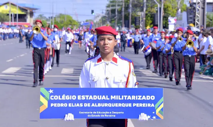 Mais de 1.500 estudantes de escolas estaduais participarão do desfile cívico-militar