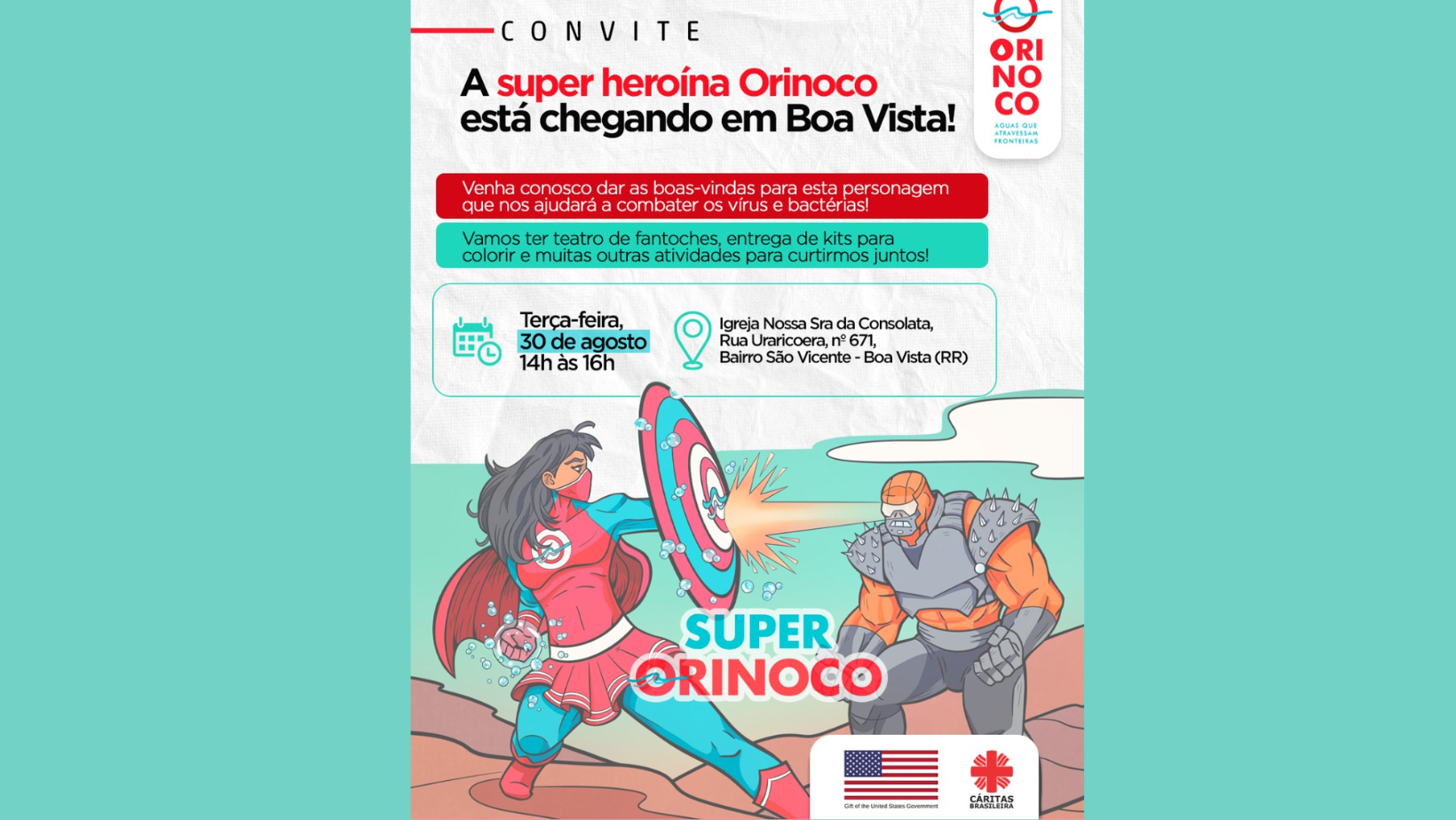 Super-heroína da Cáritas ensina crianças e adolescentes migrantes em  Roraima sobre higiene e prevenção à Covid-19