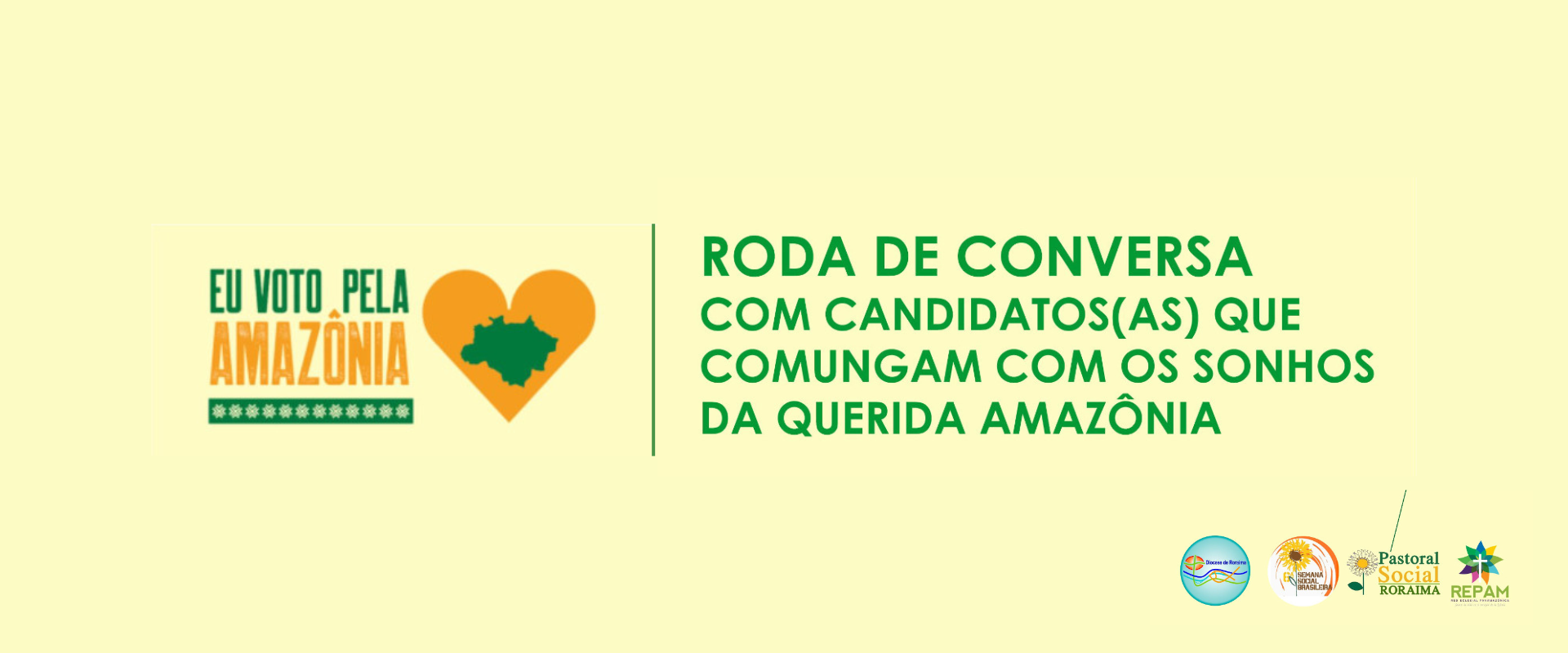 Roda de conversa com candidatos que envolvem a Amazônia será realizada nesta quinta (29)