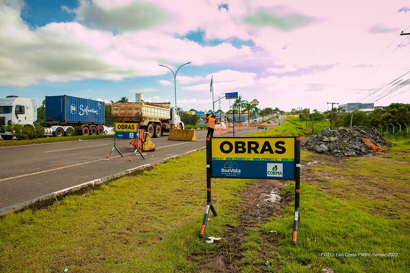 Trecho urbano da BR-174 passa por obra emergencial