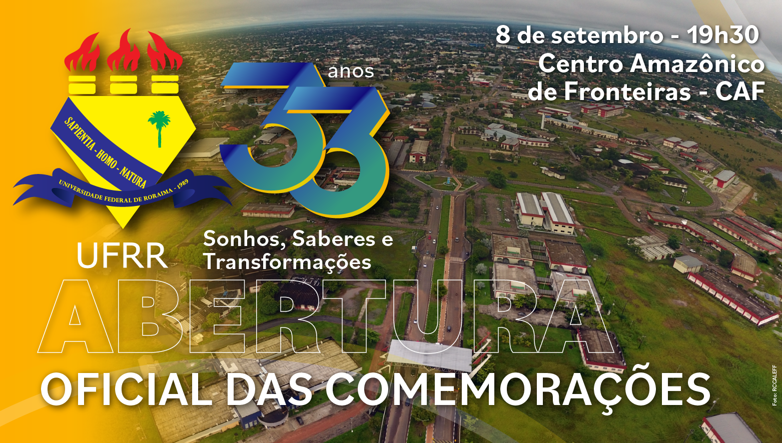 UFRR: comemora 33 anos com programação especial