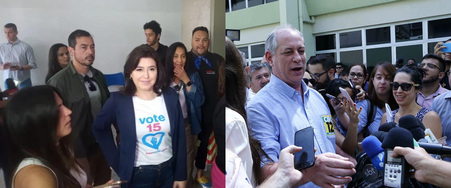 Tebet e Ciro também registram voto nesta manhã