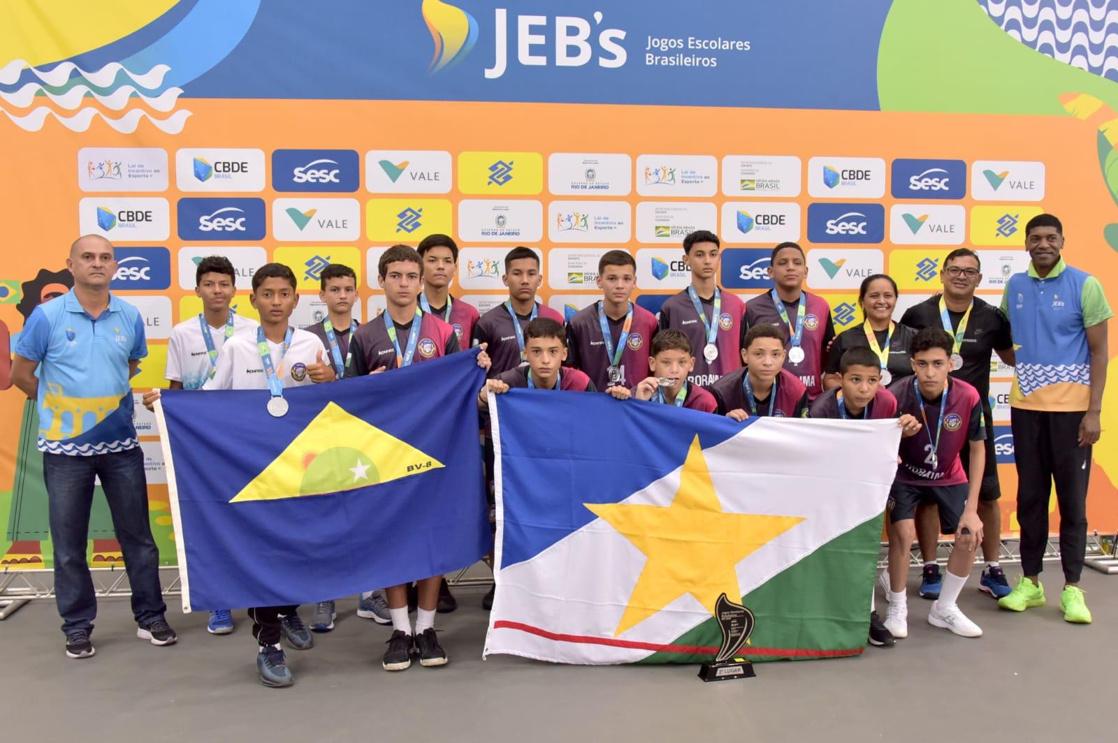 Handebol masculino de Roraima é vice-campeão na Série Cobre dos Jogos Escolares Brasileiros