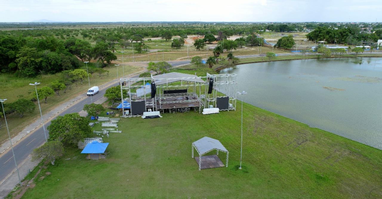 Parque Anuá recebe os últimos ajustes para a festa da virada