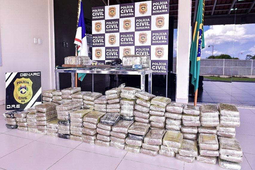 Polícia Civil de Roraima apreendeu 356 quilos de drogas em 2022