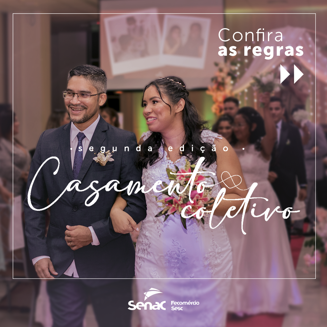 Inscrições para casamento coletivo iniciam nesta segunda-feira