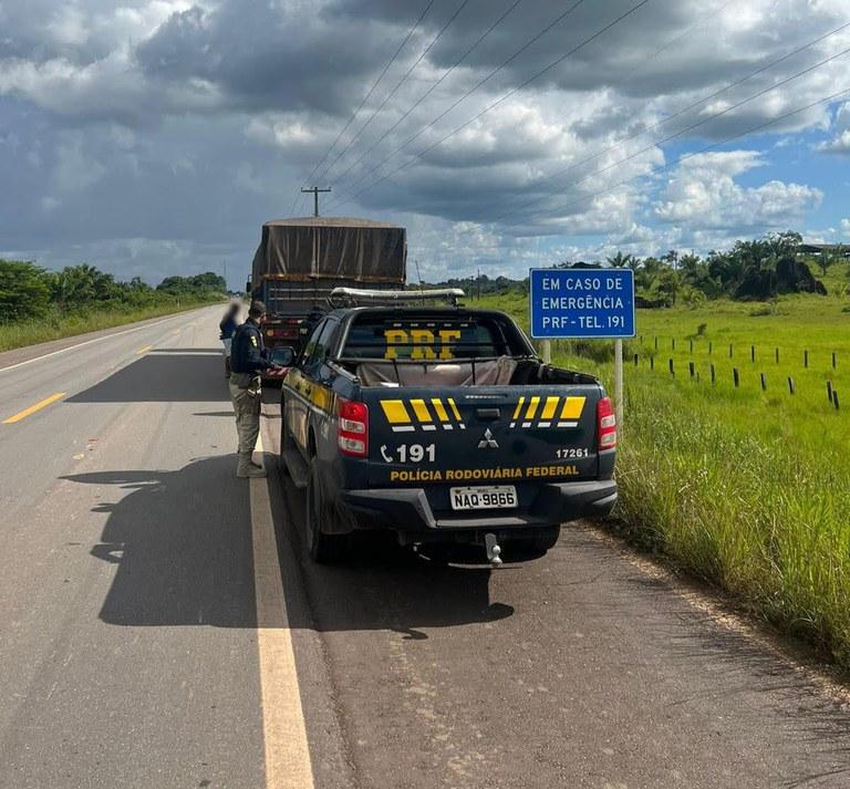 PRF em Roraima realiza Operação de Fiscalização de Peso no Sul do Estado