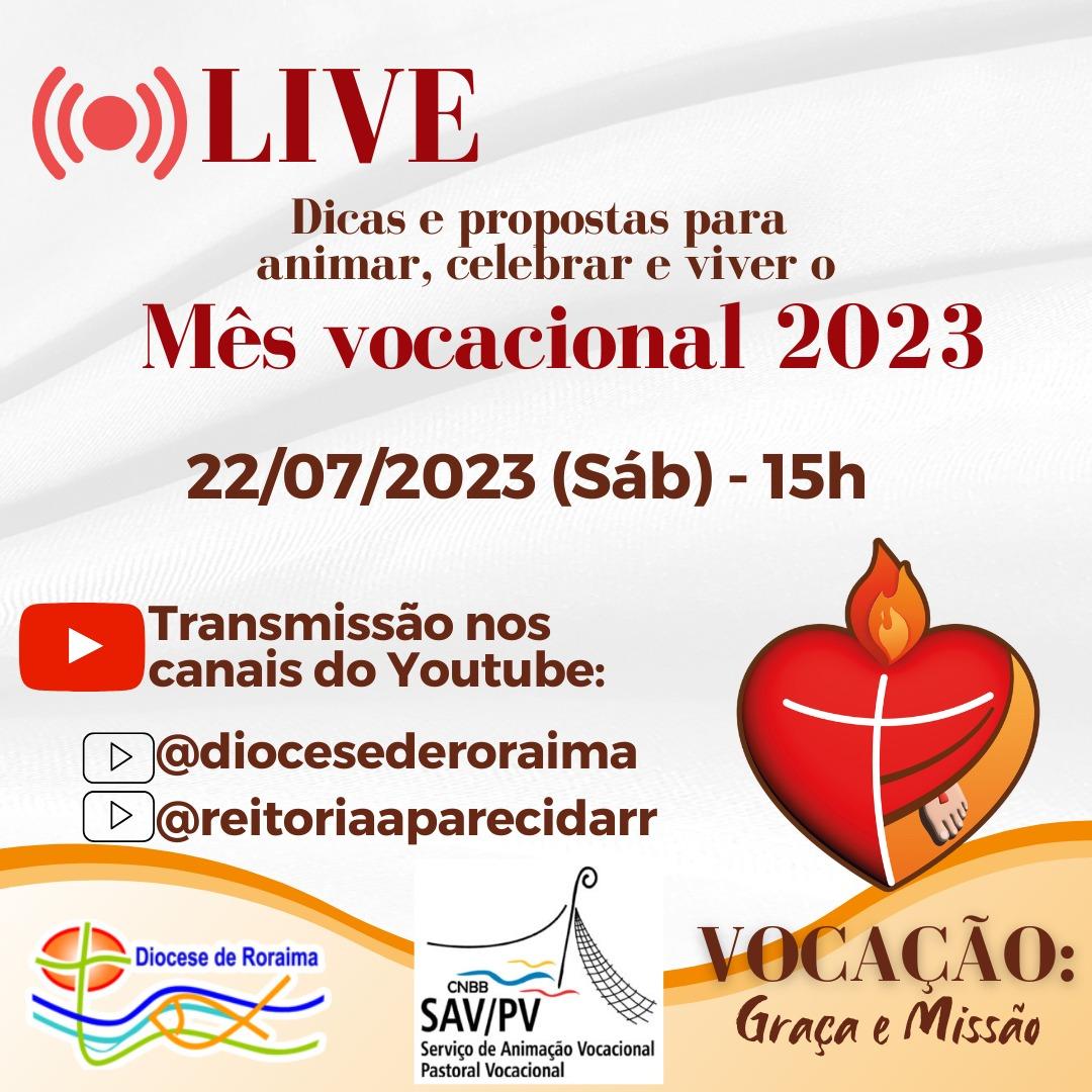 Celebração do Mês Vocacional 2023 – VOCAÇÃO: Graça e Missão