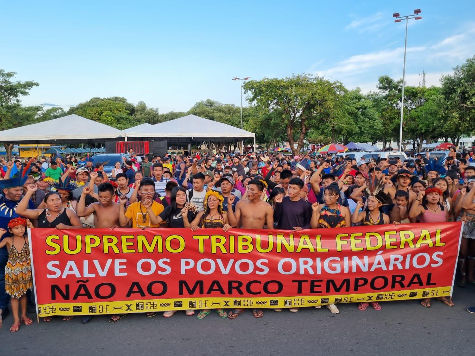 Ato contra o Marco Temporal: Movimento Indígena Deve Reunir Mais de Oito Mil Pessoas na Praça Ovelário Tames Macuxi