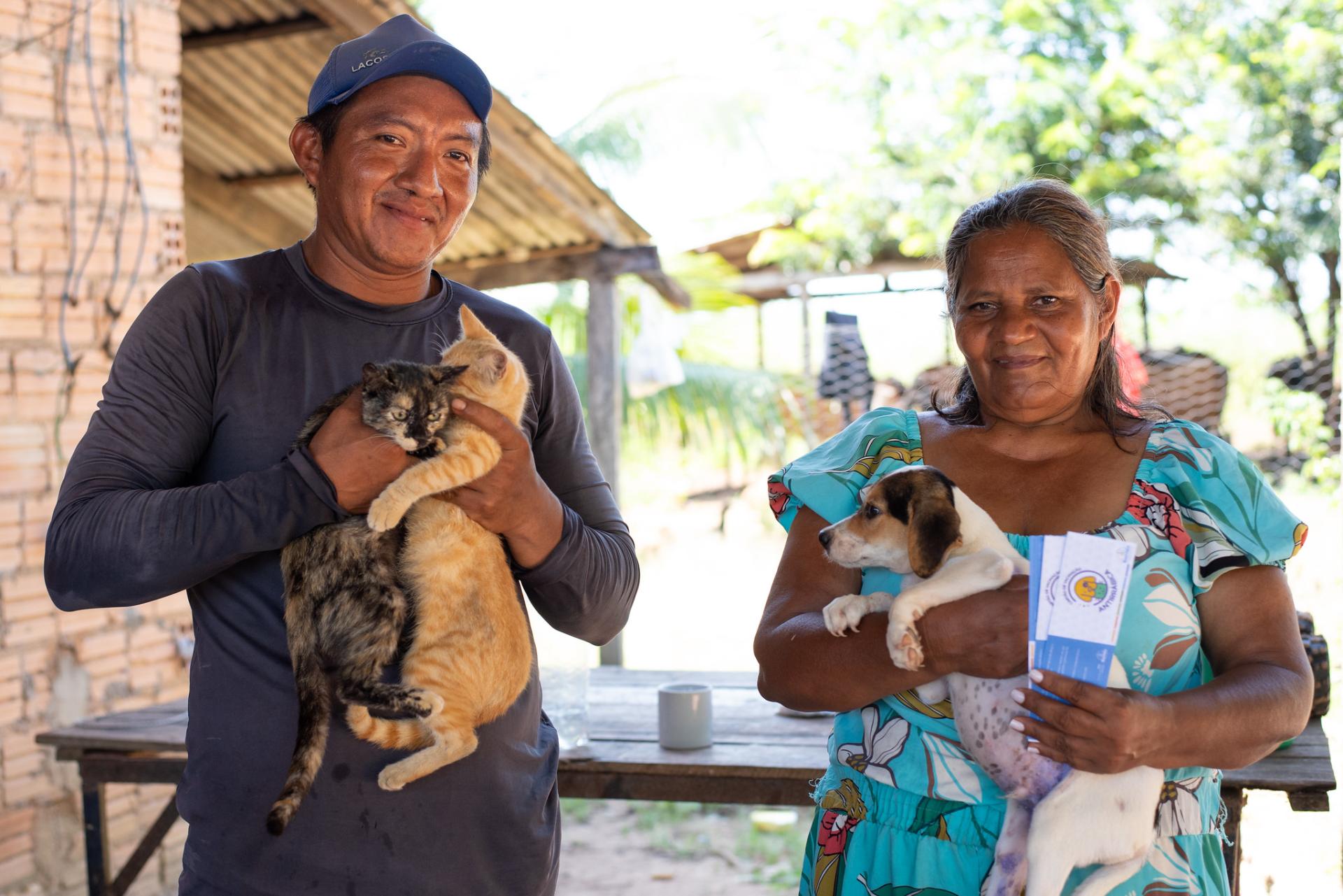 Prefeitura avança na vacinação de cães e gatos na zona rural de Boa Vista