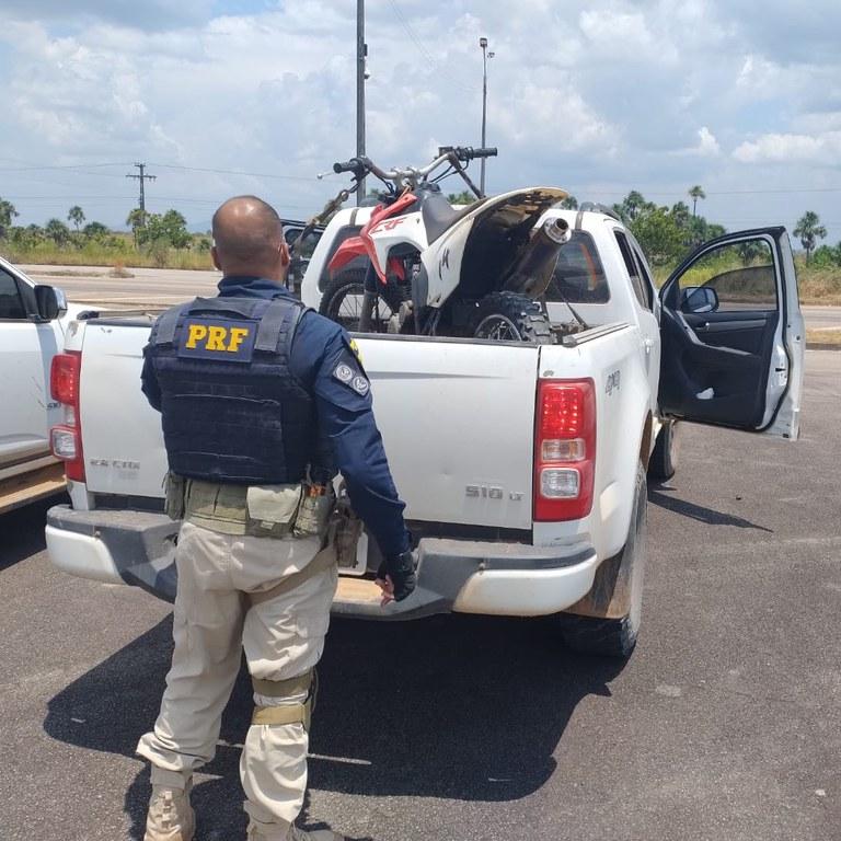 PRF em Roraima apreende motocicleta adulterada