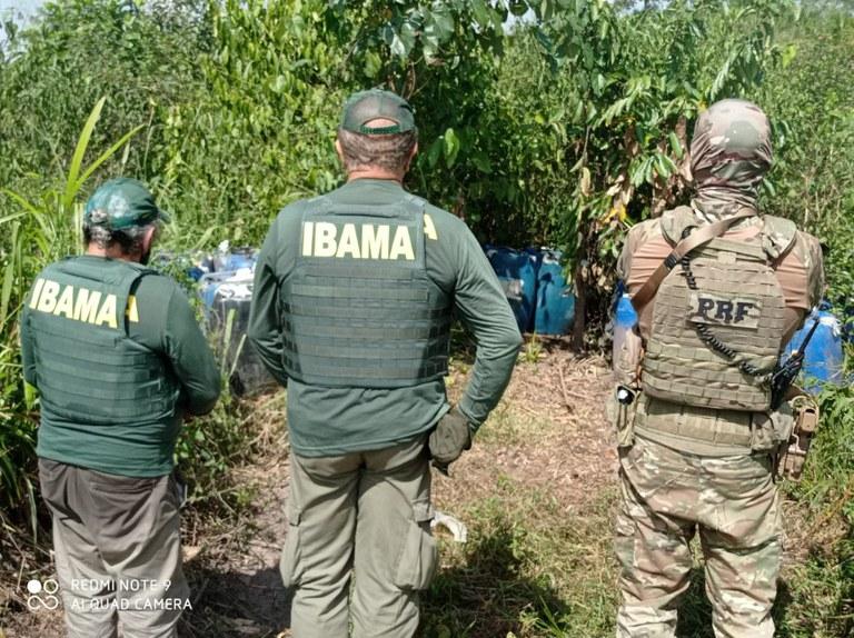 PRF em Roraima participa de ação conjunta com IBAMA contra o garimpo ilegal