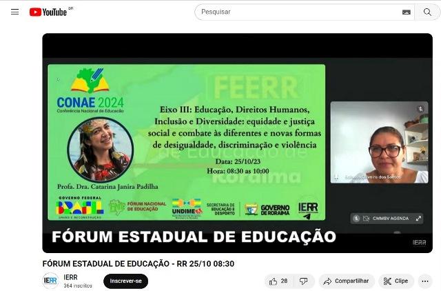 Profissionais participam de colóquios online para discutir temas da Conferência Nacional de Educação