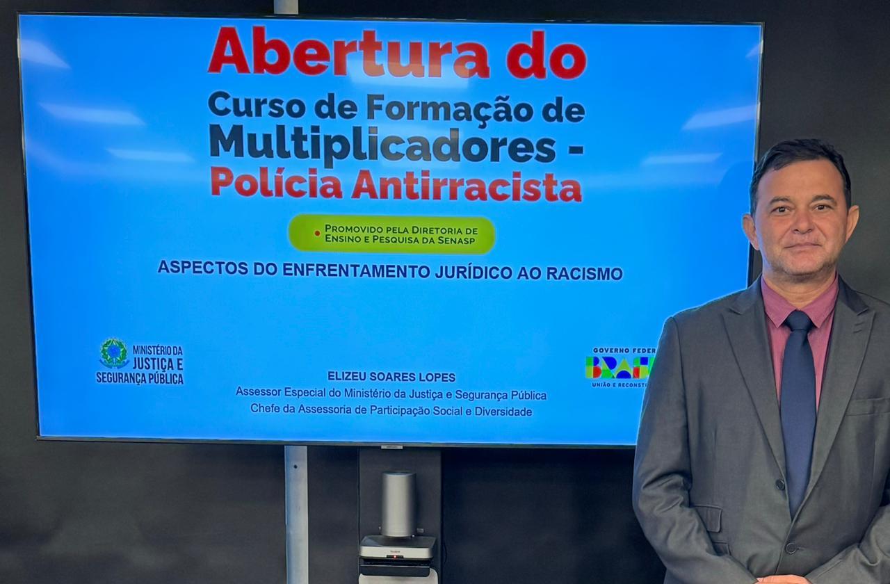 Delegado da Polícia Civil de Roraima participa de curso antirracista em Brasília
