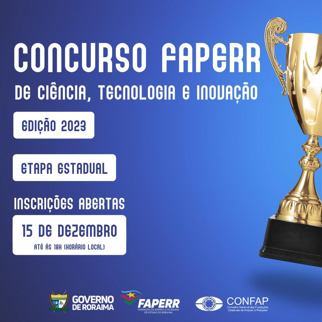 Faperr abre inscrições para concurso que premia pesquisadores e comunicadores de Roraima