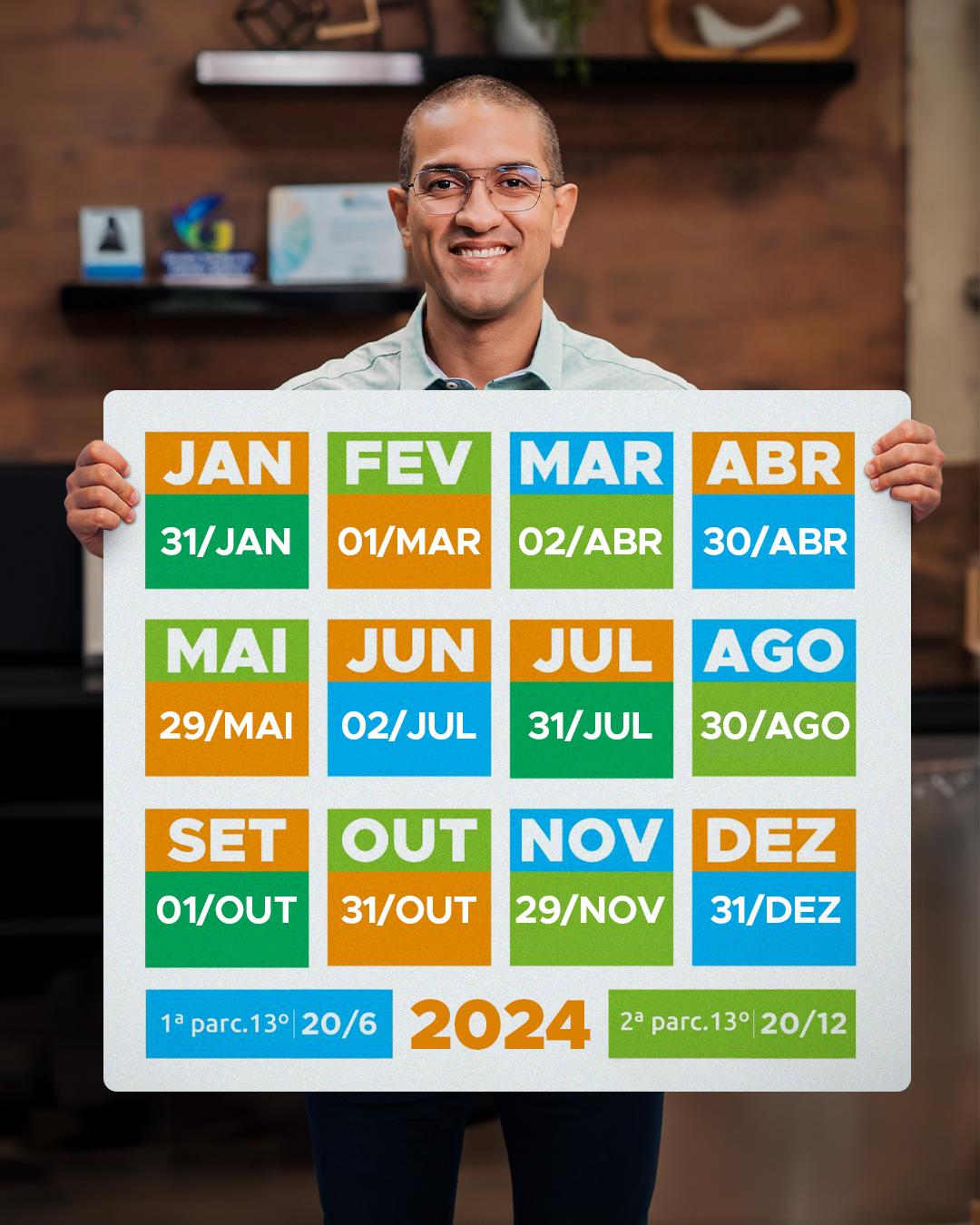 Prefeito Arthur Henrique divulga calendário de pagamentos dos servidores municipais ativos e aposentados 2024