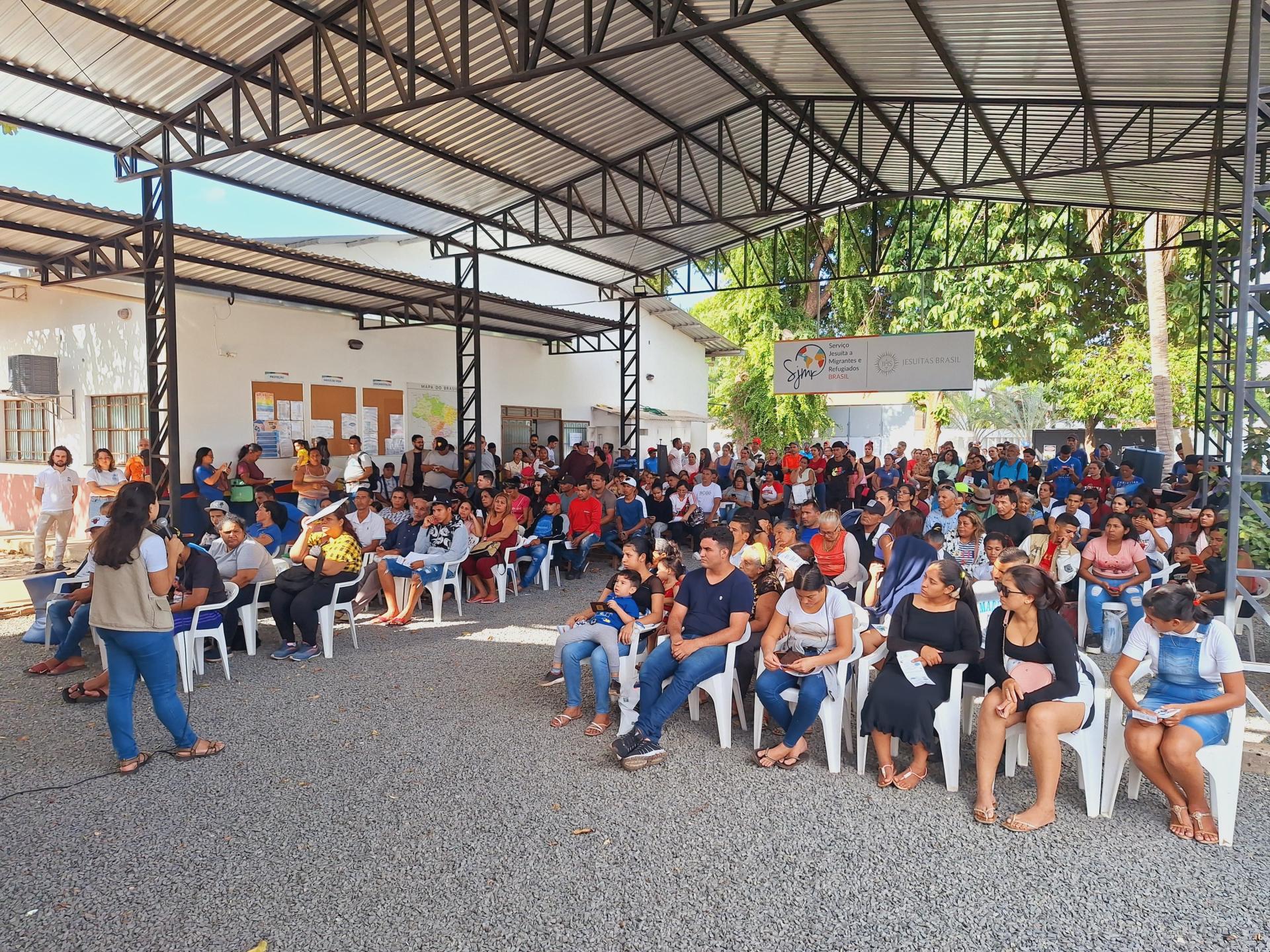 Escritório de Boa Vista do SJMR Brasil realiza jornada de agendamento para serviços de documentação migratória