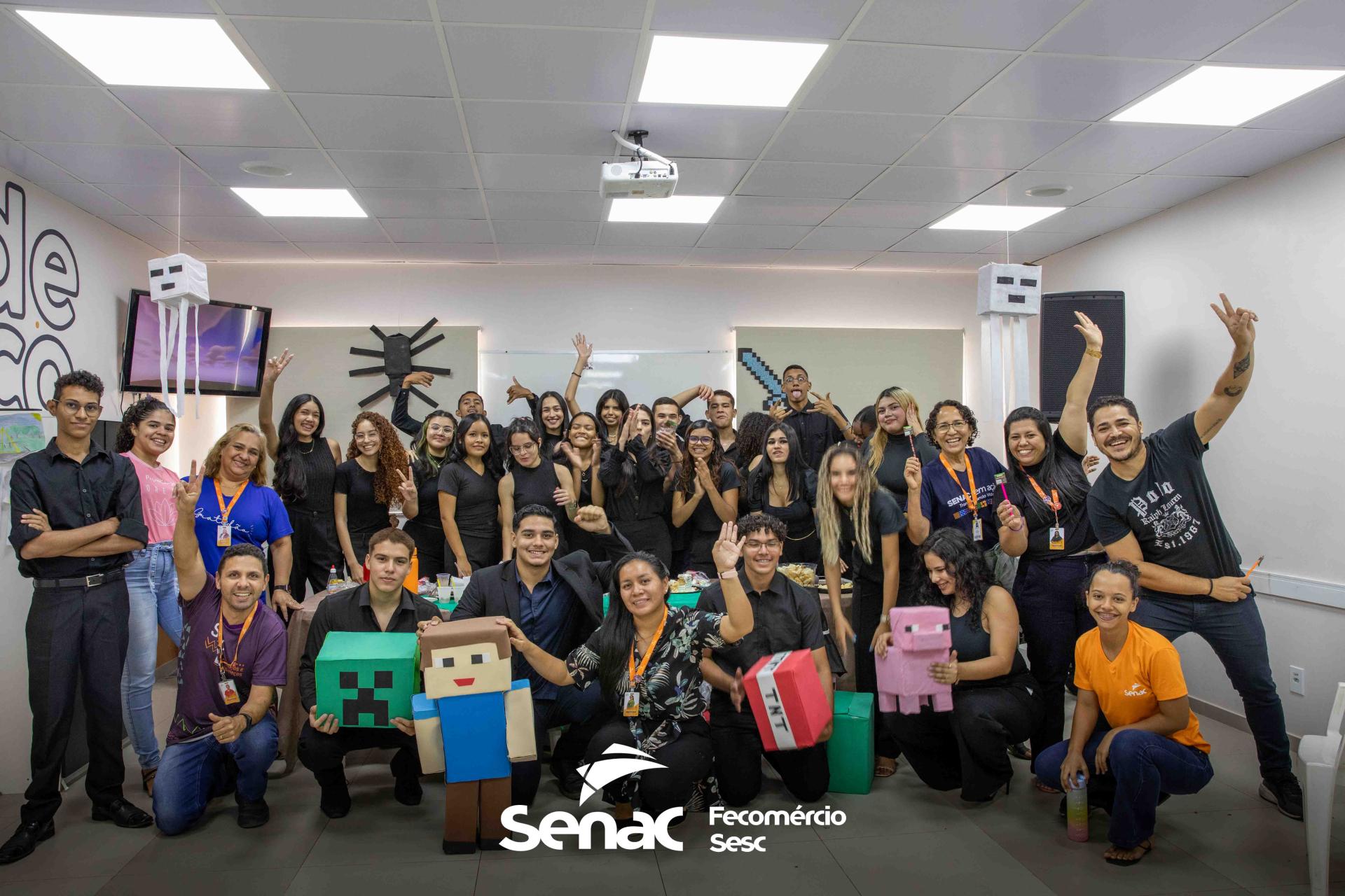 Alunos do Senac apresentam projeto integrador com Minecraft