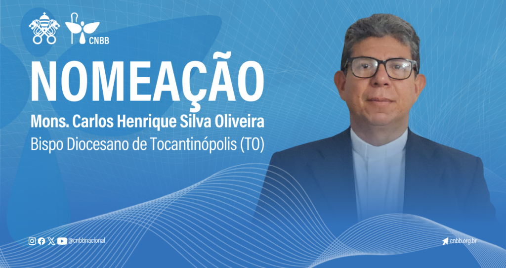 PADRE CARLOS HENRIQUE S. OLIVEIRA É ELEITO PELO PAPA FRANCISCO COMO NOVO BISPO DA DIOCESE DE TOCANTINÓPOLIS (TO)