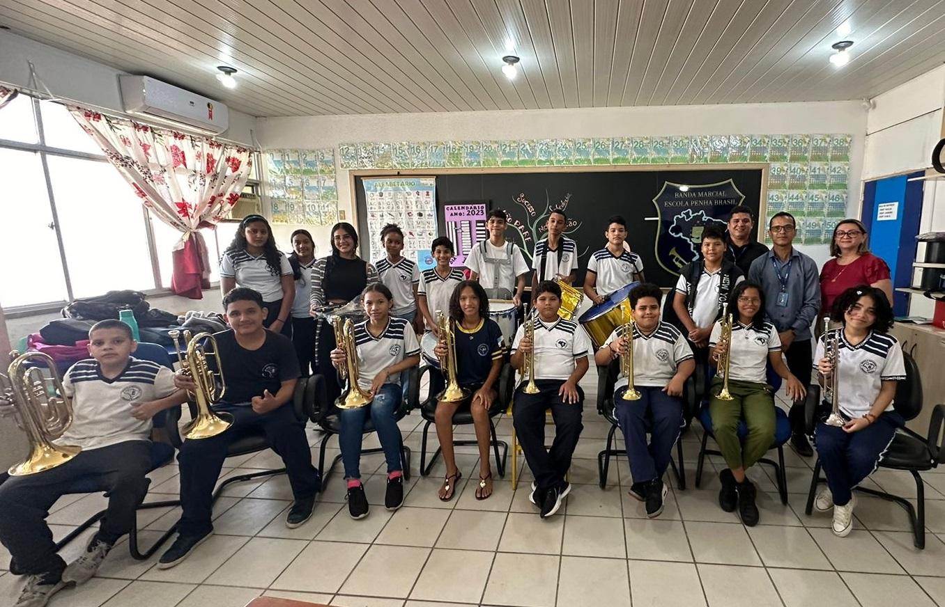 Escolas da capital e interior recebem kits de reposição de instrumentos musicais