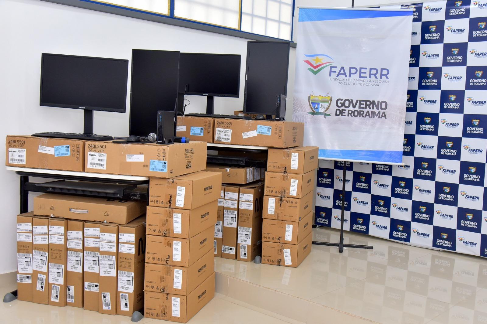 Governo realiza entrega de computadores à Fundação de Amparo à Pesquisa de Roraima