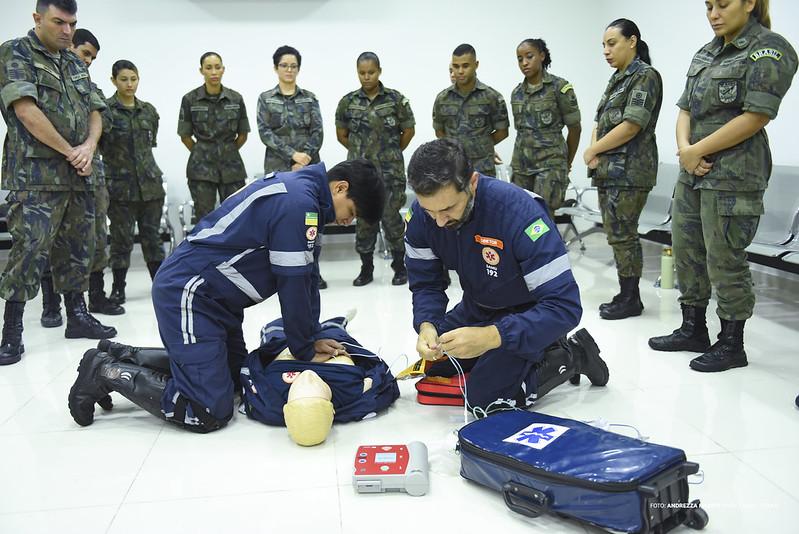 SAMU-BV capacita profissionais de Saúde da Base Aérea