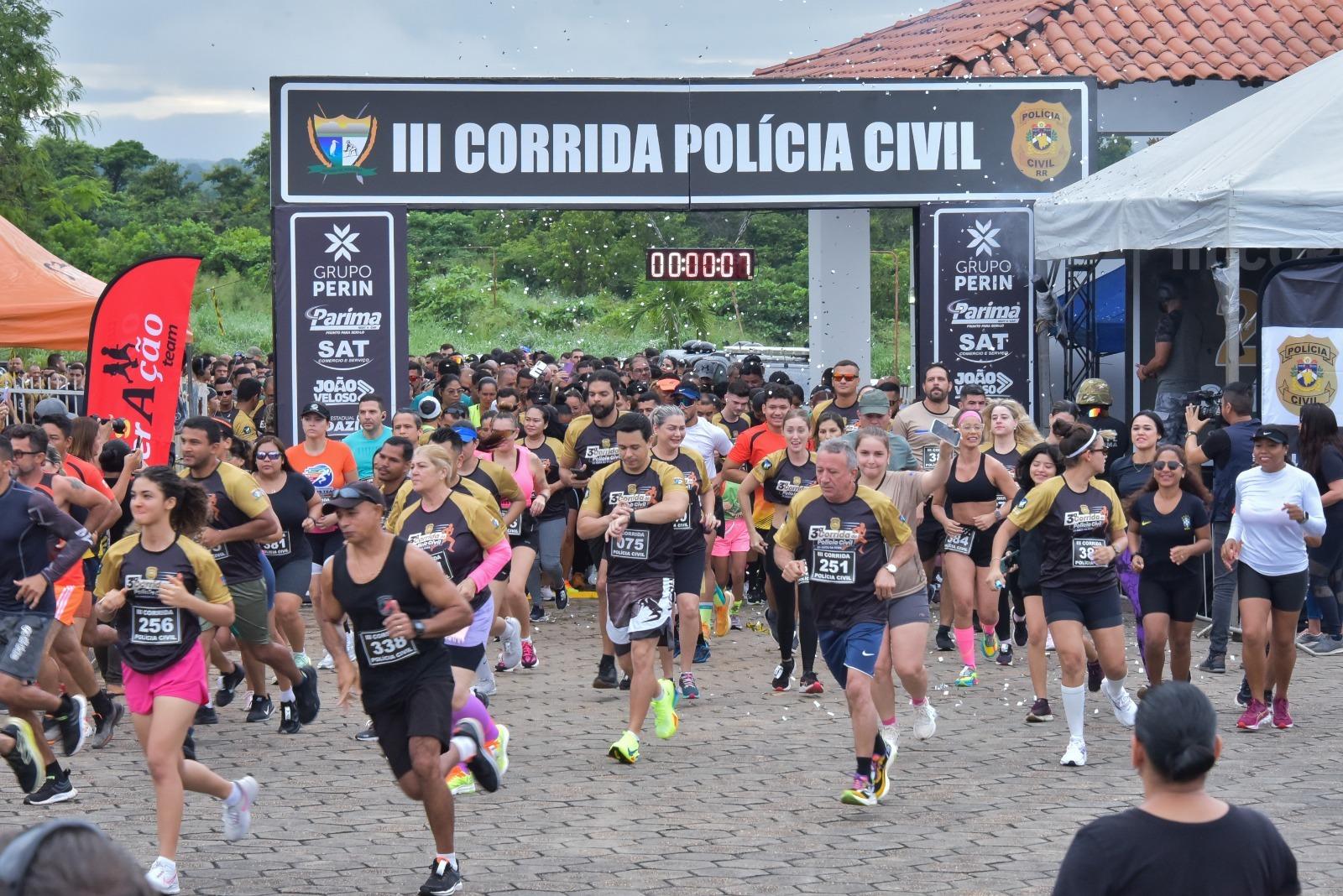 III Corrida da PCRR Celebra 20 Anos da Polícia Civil de Roraima com Grande Participação.