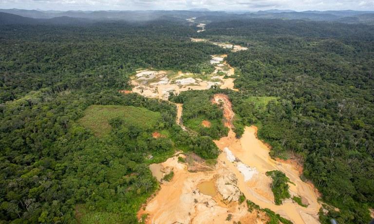 Operações do Governo Federal na Terra Indígena Yanomami impõem prejuízo ao garimpo ilegal.