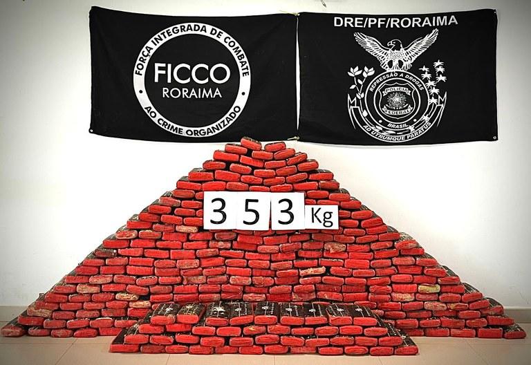 Polícia Federal apreende 353 kg de drogas em Roraima